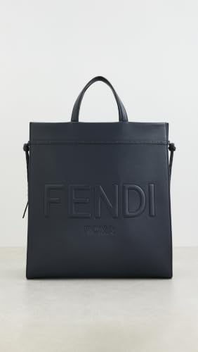 WHAT GOES AROUND COMES AROUND Women's Pre-Loved Fendi Navy Calfskin Go To Shopper Medium Tote