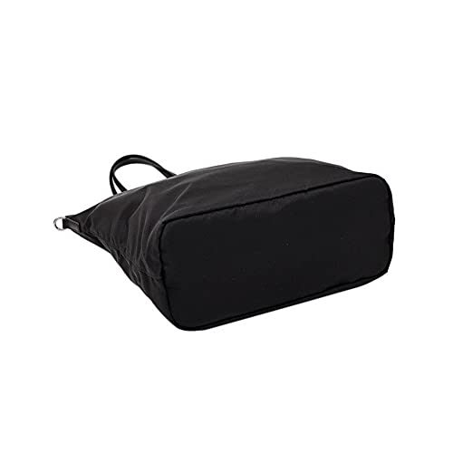 Prada Black Tessuto Nylon Convertible Shopping Tote Shoulder Bag New