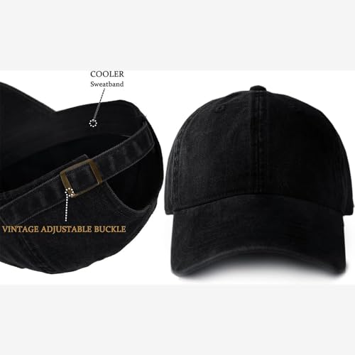 6Pack Unisex Vintage Washed Cotton Baseball Cap Soft Unconstructed Plain Blank Adjustable Size Dad Hat