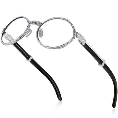 MUTYNE Silver Diamond-Style Sunglasses for Men and Women