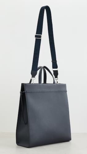WHAT GOES AROUND COMES AROUND Women's Pre-Loved Fendi Navy Calfskin Go To Shopper Medium Tote