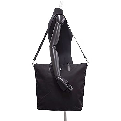 Prada Black Tessuto Nylon Convertible Shopping Tote Shoulder Bag New