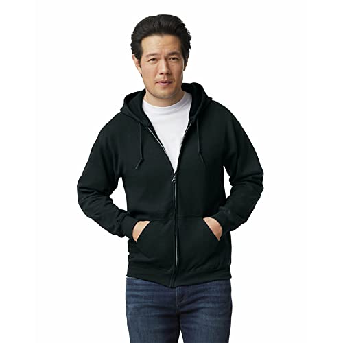 Gildan unisex-adult Fleece Zip Hoodie Sweatshirt, Style G18600, Multipack