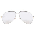 Cartier Premiere de Gold Mirror Pilot Sunglasses CT0110S