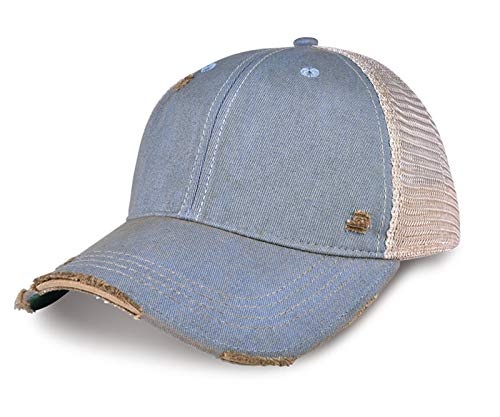 YPO Rhino Vintage Distressed Mesh Back Snapback Cap