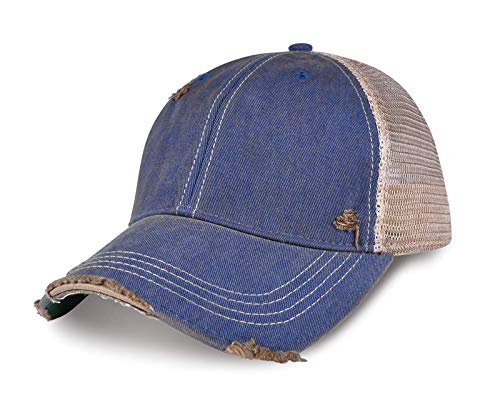 YPO Rhino Vintage Distressed Mesh Back Snapback Cap