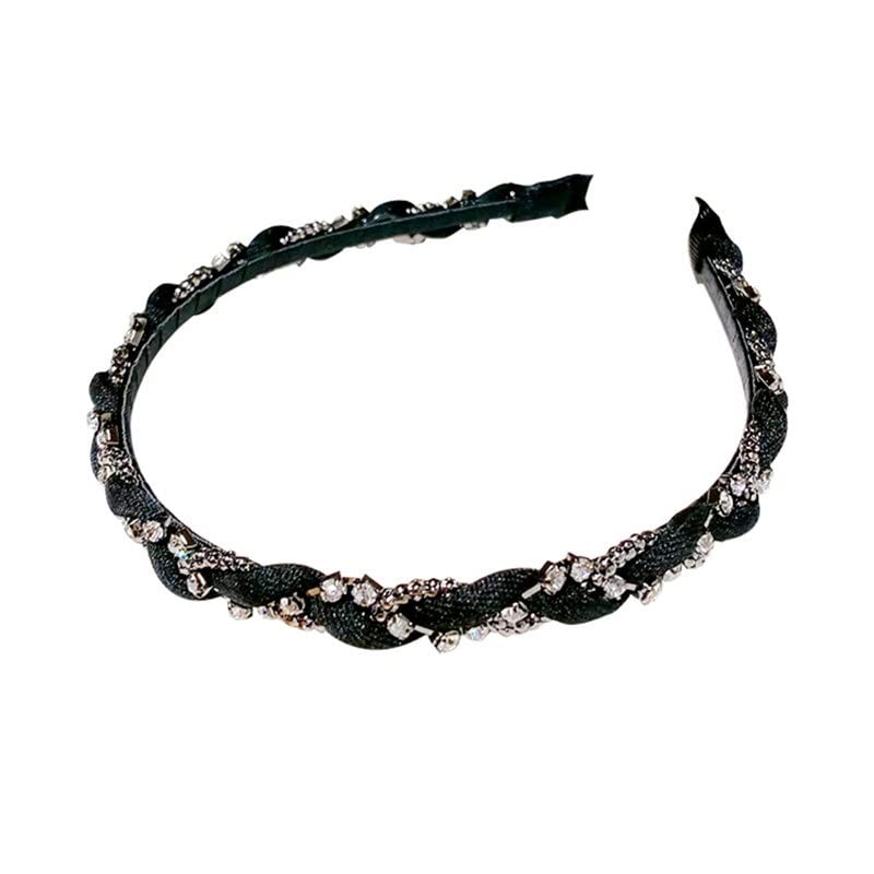 Women's Rhinestone Twist Chain Headband Hair Accessory