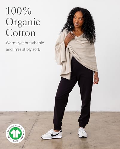 zestt Women's Organic Cotton Dreamsoft Travel Scarf Wrap