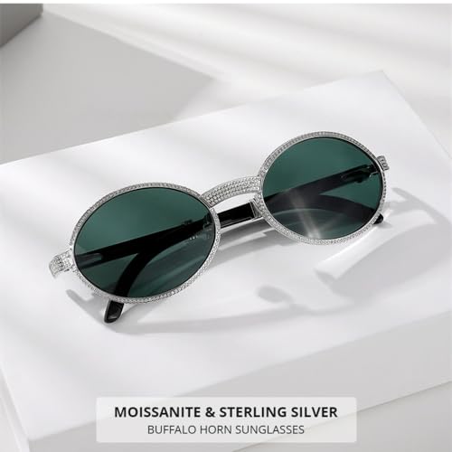 MUTYNE Silver Diamond-Style Sunglasses for Men and Women