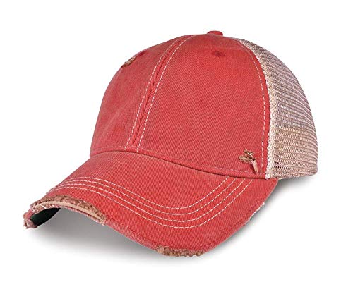 YPO Rhino Vintage Distressed Mesh Back Snapback Cap
