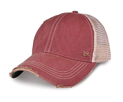 YPO Rhino Vintage Distressed Mesh Back Snapback Cap
