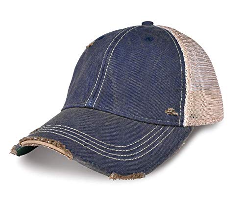 YPO Rhino Vintage Distressed Mesh Back Snapback Cap