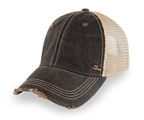 YPO Rhino Vintage Distressed Mesh Back Snapback Cap