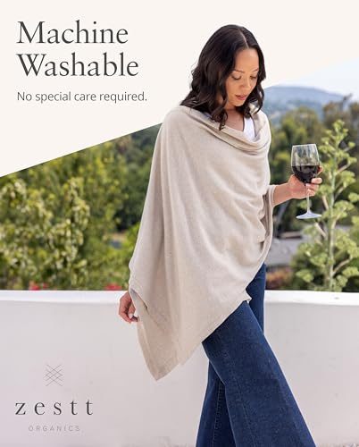 zestt Women's Organic Cotton Dreamsoft Travel Scarf Wrap