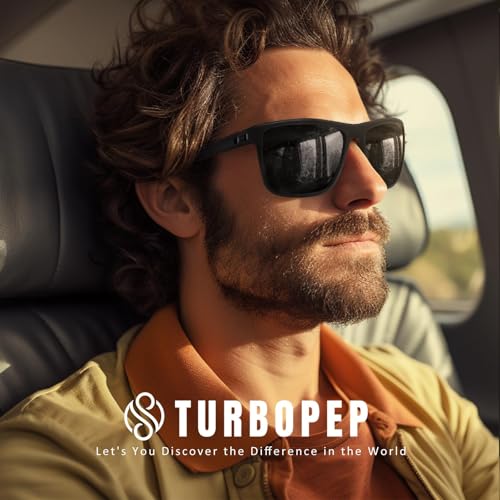 TURBOPEP Square Polarized UV Protection Sunglasses for Men and Women