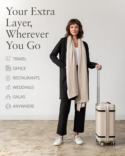 zestt Women's Organic Cotton Dreamsoft Travel Scarf Wrap
