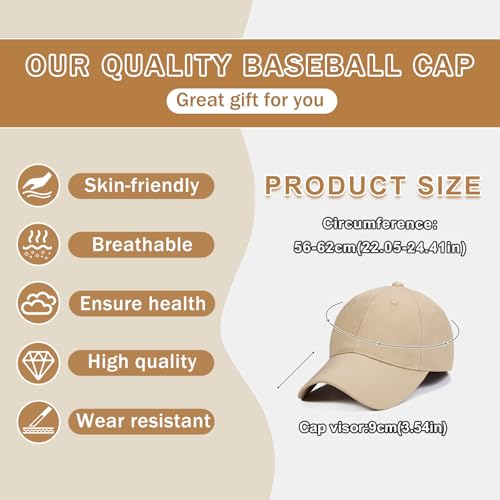 6Pack Unisex Vintage Washed Cotton Baseball Cap Soft Unconstructed Plain Blank Adjustable Size Dad Hat