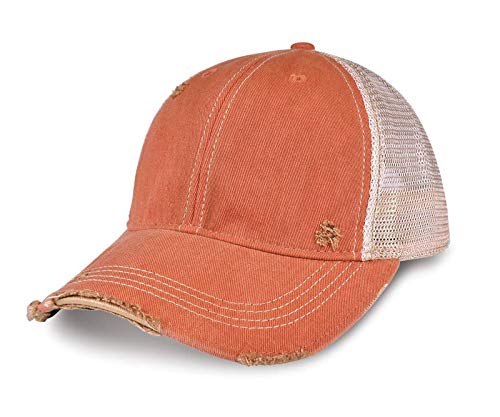 YPO Rhino Vintage Distressed Mesh Back Snapback Cap
