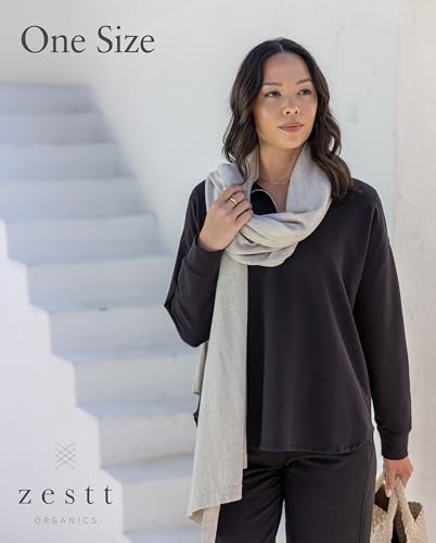 zestt Women's Organic Cotton Dreamsoft Travel Scarf Wrap