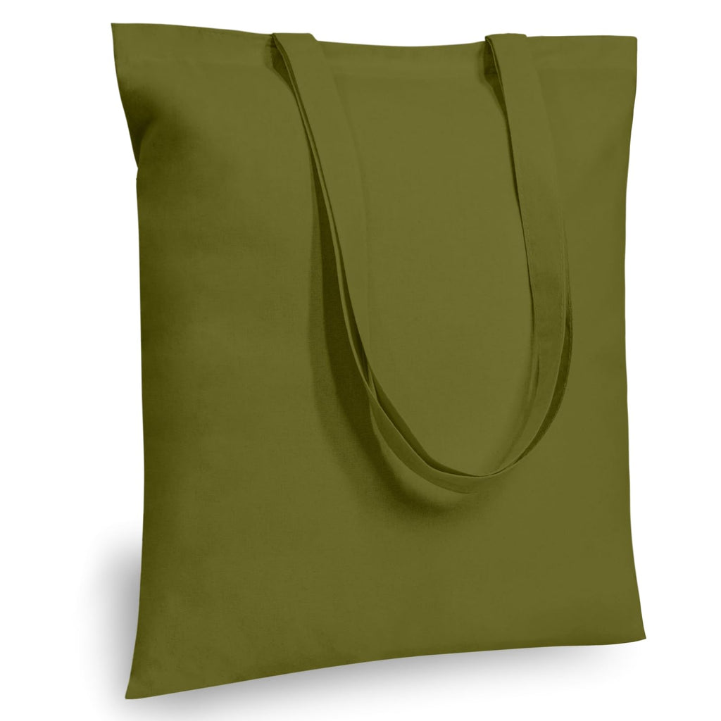 TOPDesign Cotton Tote Bags, Lightweight Medium Reusable Grocery Cloth Bags, for DIY, Advertising, Promotion, Gift, Activity
