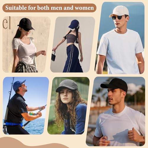 6Pack Unisex Vintage Washed Cotton Baseball Cap Soft Unconstructed Plain Blank Adjustable Size Dad Hat