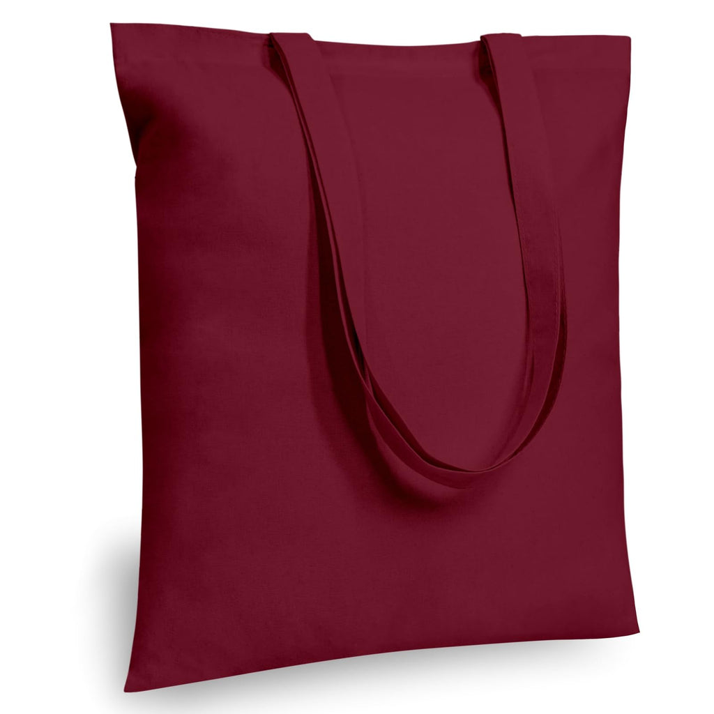 TOPDesign Cotton Tote Bags, Lightweight Medium Reusable Grocery Cloth Bags, for DIY, Advertising, Promotion, Gift, Activity