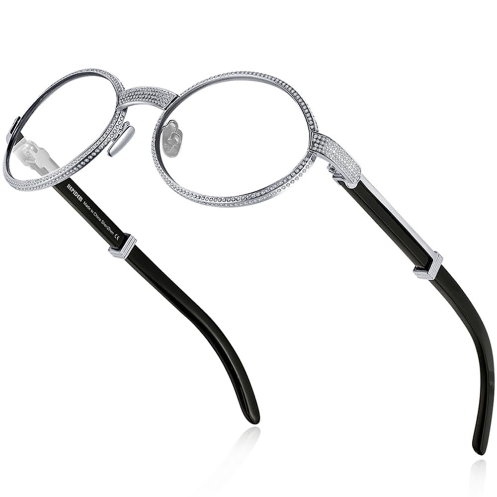 MUTYNE Silver Diamond-Style Sunglasses for Men and Women