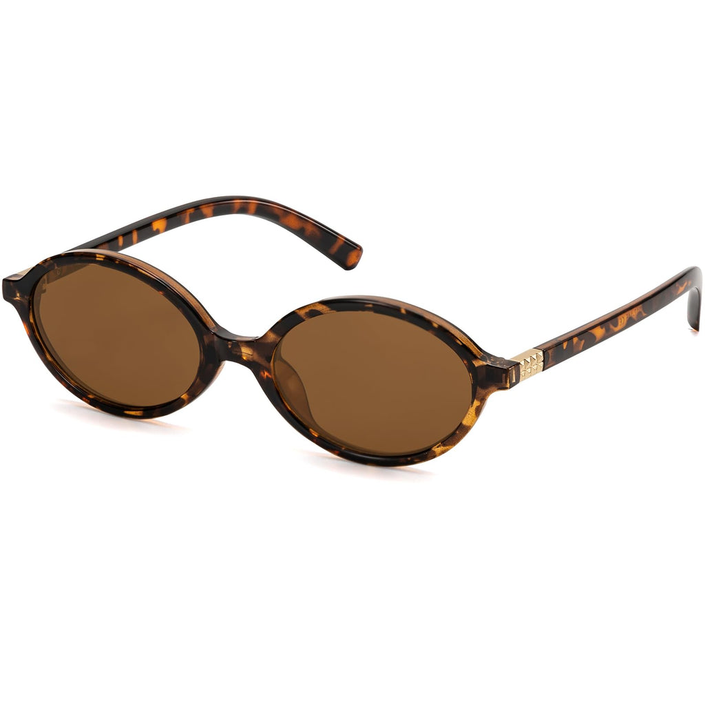 ViewJoy Women's Retro Oval Y2K Vintage Sunglasses