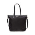Prada Black Tessuto Nylon Convertible Shopping Tote Shoulder Bag New