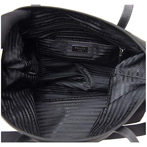 Prada Black Tessuto Nylon Convertible Shopping Tote Shoulder Bag New