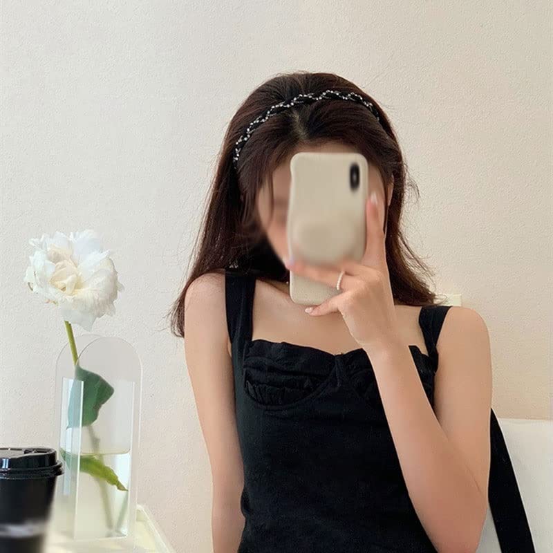 Women's Rhinestone Twist Chain Headband Hair Accessory