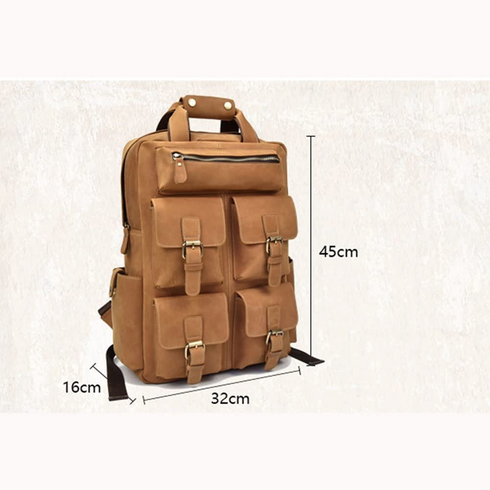1pcs Large Capacity Men's Backpack Retro Travel Bag Mountaineering Men