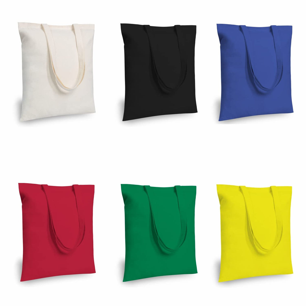 TOPDesign Cotton Tote Bags, Lightweight Medium Reusable Grocery Cloth Bags, for DIY, Advertising, Promotion, Gift, Activity
