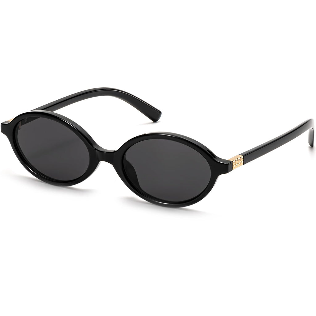 ViewJoy Women's Retro Oval Y2K Vintage Sunglasses