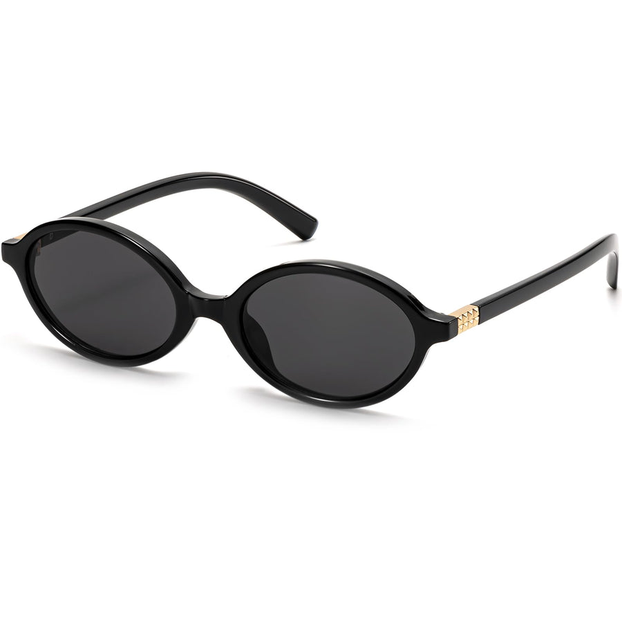 ViewJoy Women's Retro Oval Y2K Vintage Sunglasses