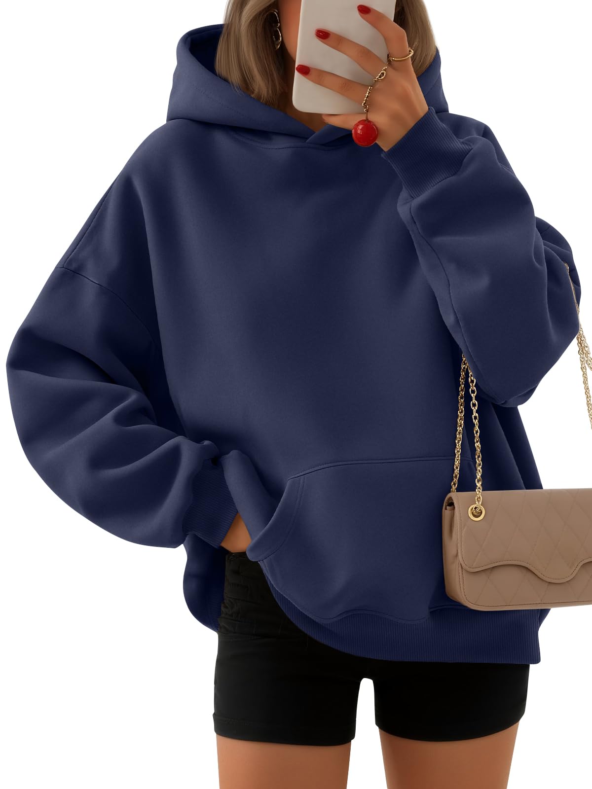 EFAN Women's Oversized Fleece Hoodie Sweatshirt