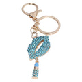 Rhinestone Lip Keychain Charm for Purses and Handbags