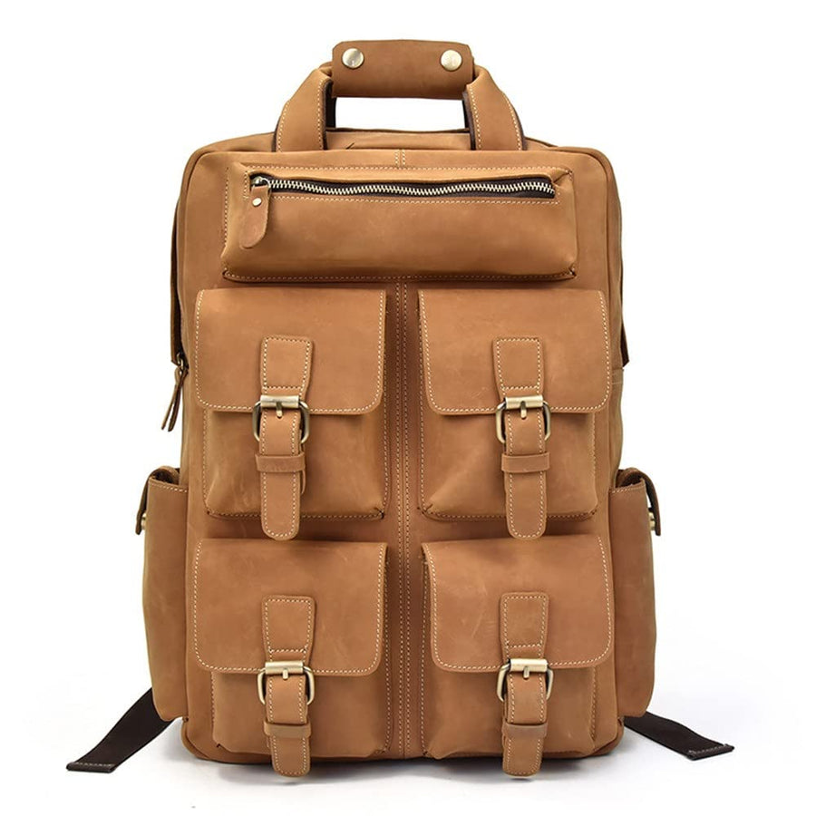 Men's Large Capacity Retro Travel Mountaineering Backpack
