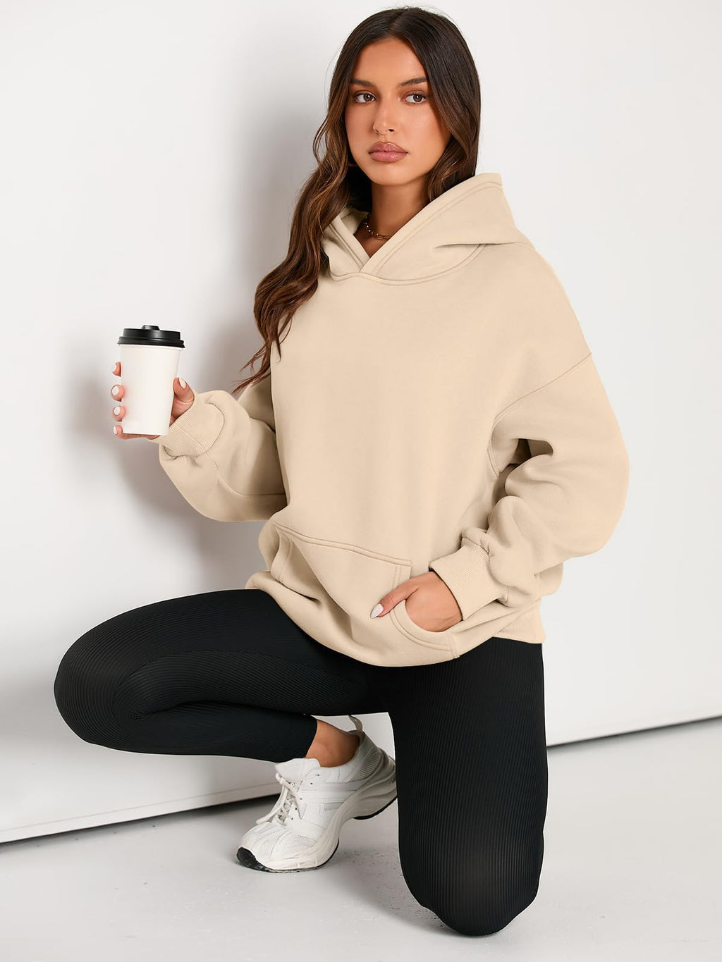 EFAN Women's Hoodies Oversized Sweatshirt Comfort Fleece Sweaters