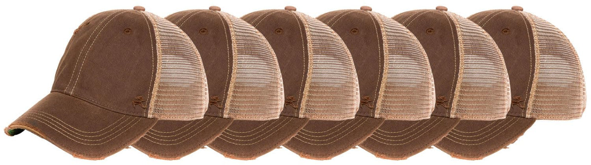 YPO Rhino Vintage Distressed Mesh Back Snapback Cap