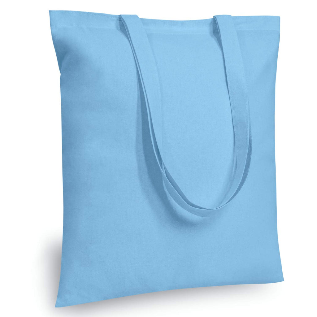 TOPDesign Cotton Tote Bags, Lightweight Medium Reusable Grocery Cloth Bags, for DIY, Advertising, Promotion, Gift, Activity