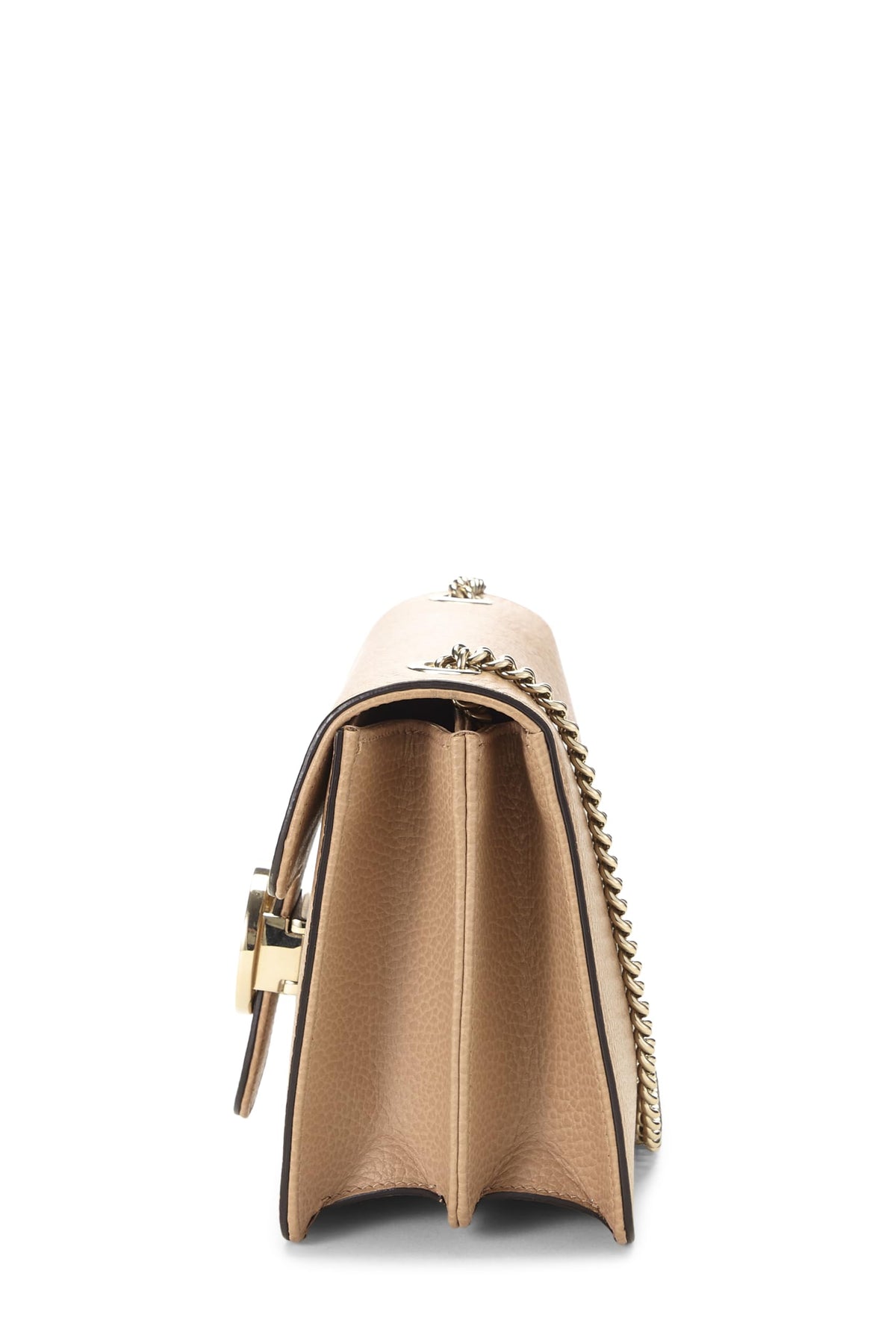 Gucci, Pre-loved Beige Leather Interlocking Crossbody Small, Beige