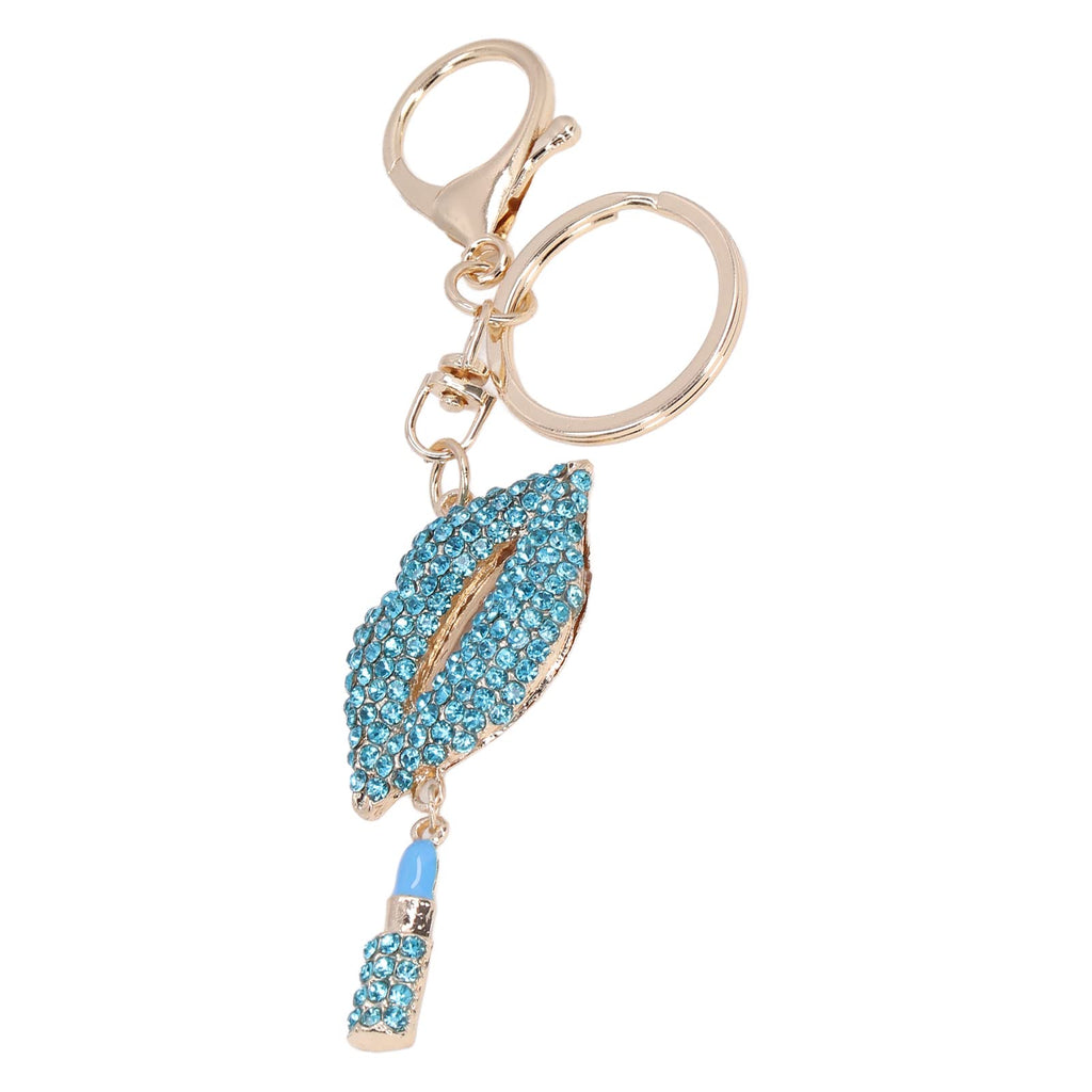 Rhinestone Lip Keychain Charm for Purses and Handbags