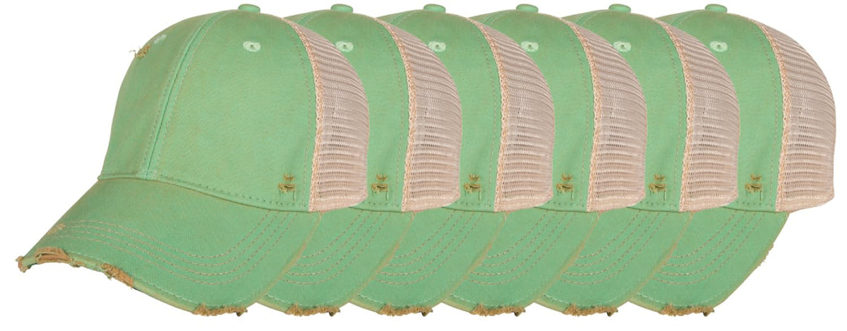 YPO Rhino Vintage Distressed Mesh Back Snapback Cap
