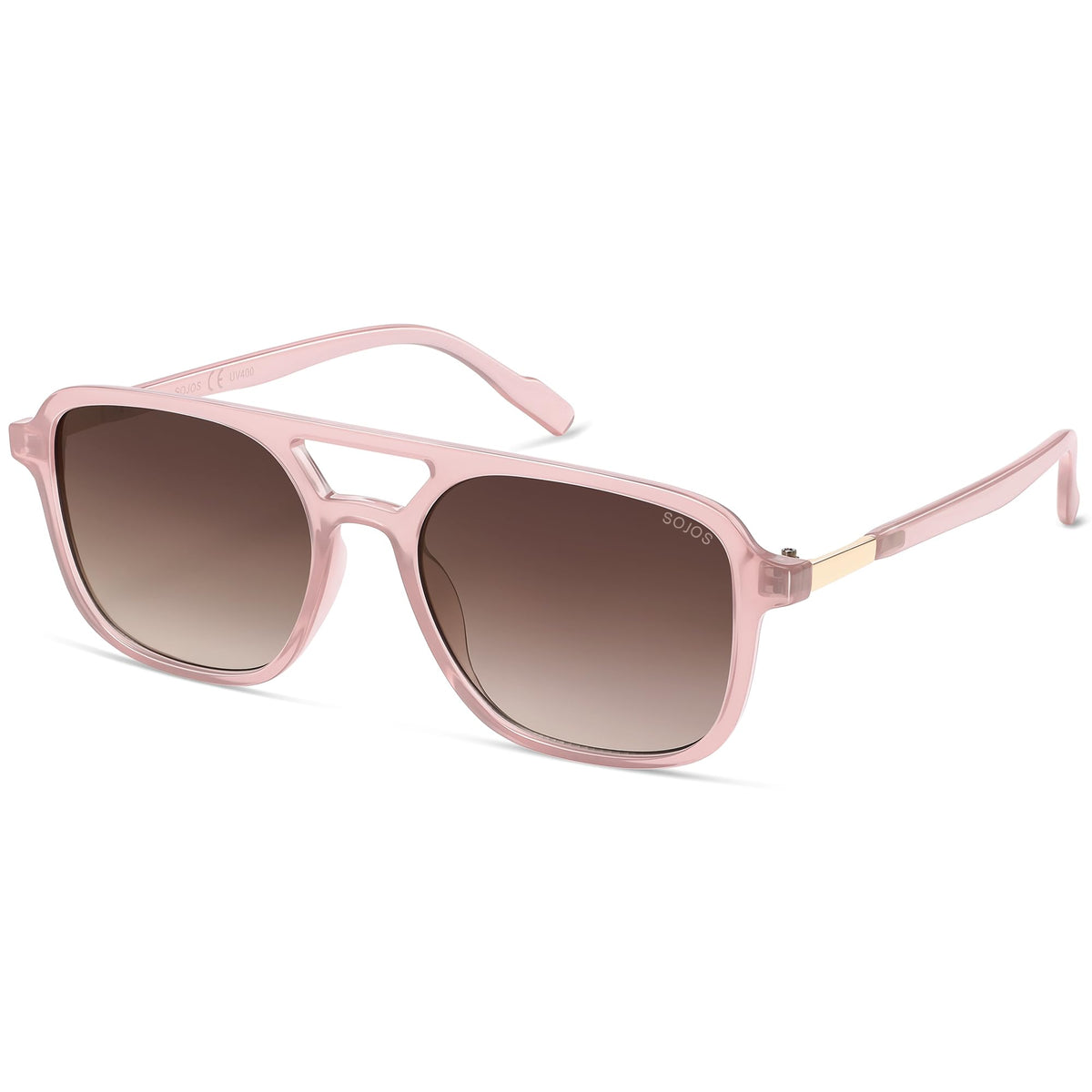 SOJOS Retro Aviator Rectangle Sunglasses for Men and Women