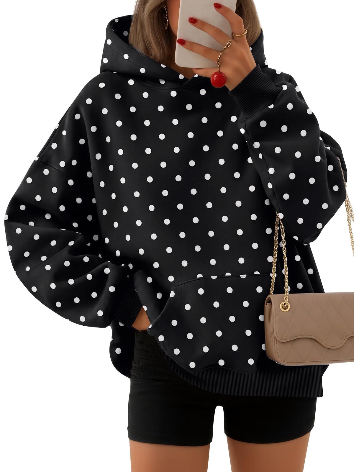 EFAN Women's Oversized Fleece Hoodie Sweatshirt