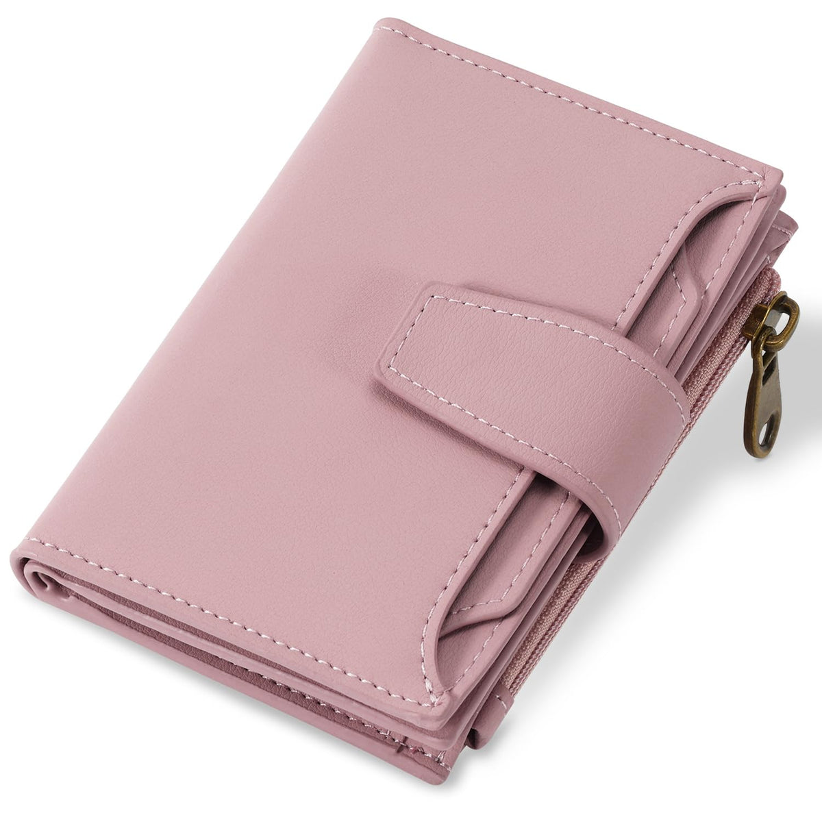 Airkit Women's Compact Leather RFID Bifold Wallet with ID Window