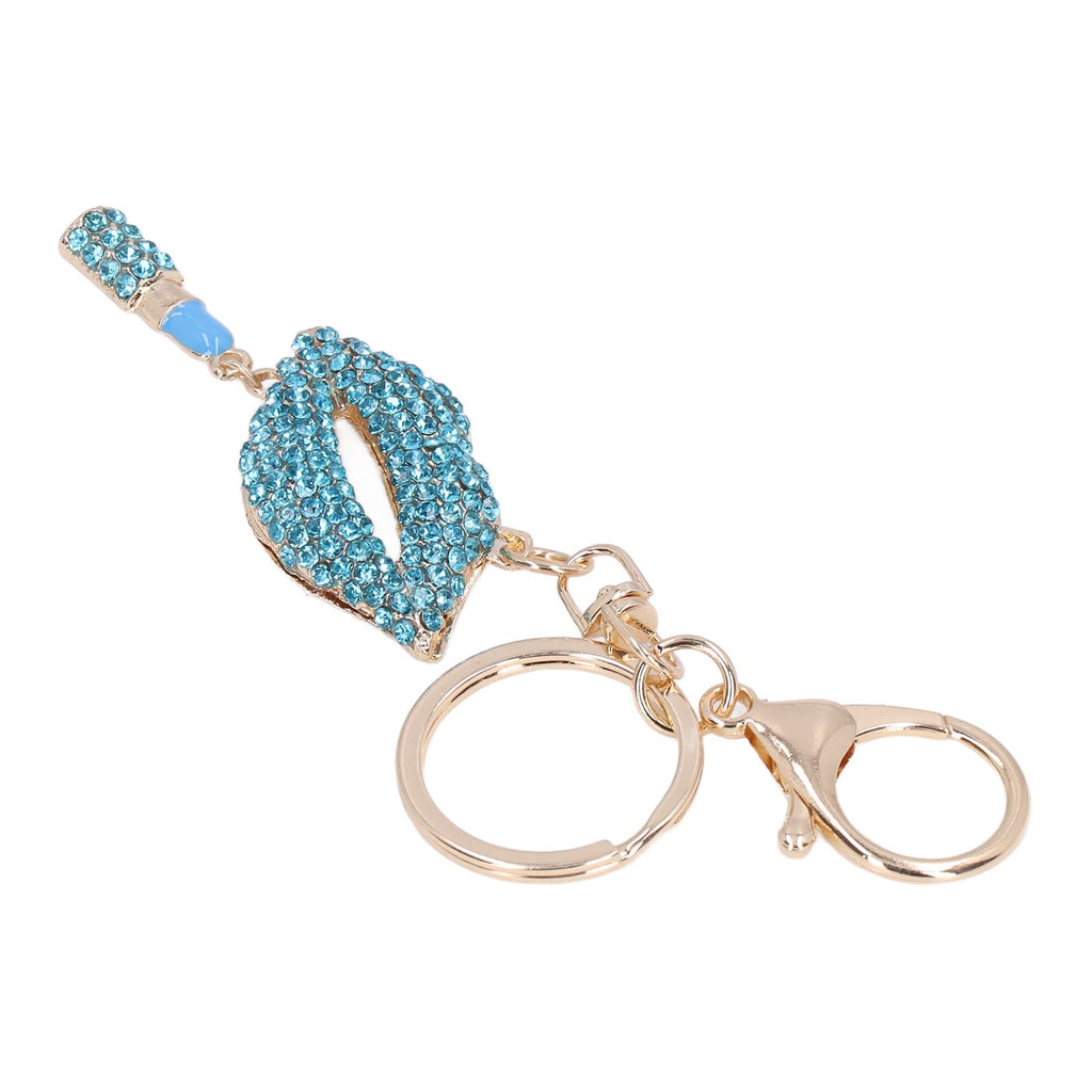 Rhinestone Lip Keychain Charm for Purses and Handbags