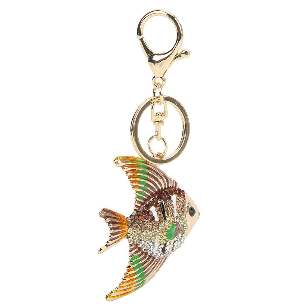 Rhinestone Tropical Fish Keychain Charm for Bags