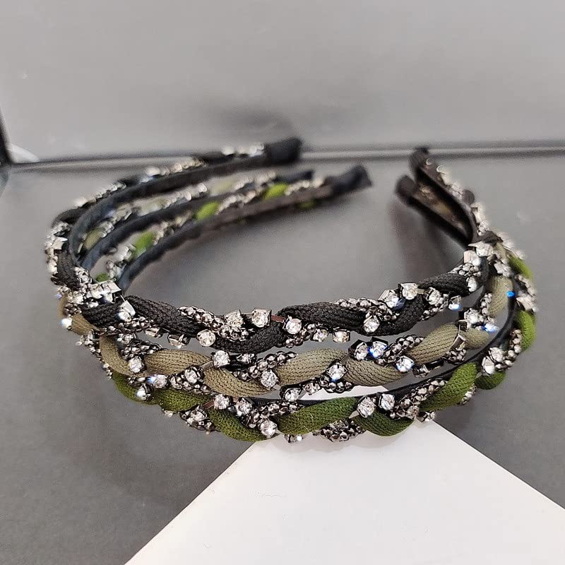 Women's Rhinestone Twist Chain Headband Hair Accessory